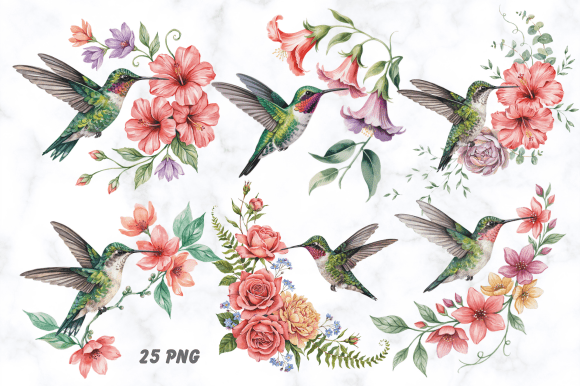 Download Beautiful Hummingbird Watercolor Clipart - Art Collection