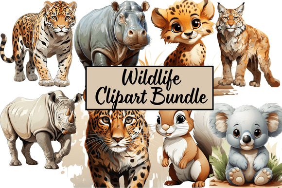 Download Wildlife Clipart Bundle - Art Collection