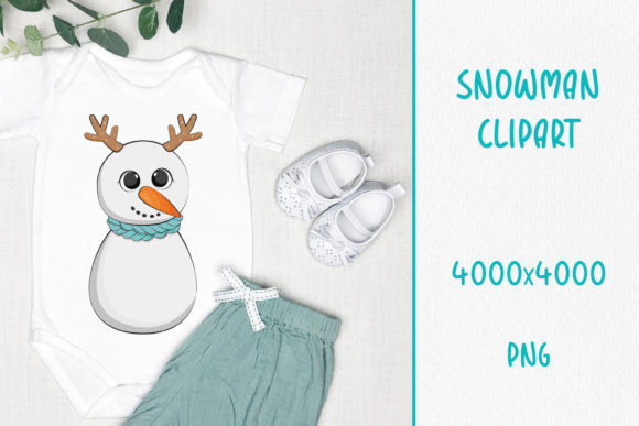 Download Cute Winter Snowman Clipart. PNG. - Art Collection