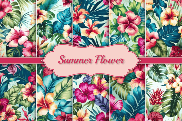 Download Summer Flower Watercolor Background - Summer Collection