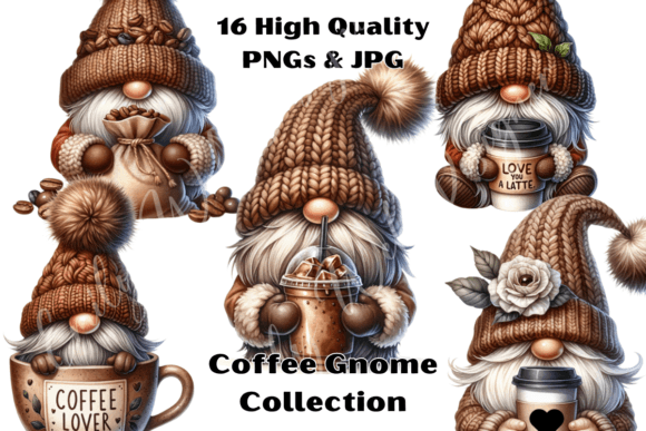 Download Coffee Gnome Clipart - Art Collection