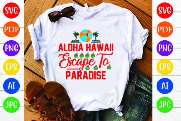 Download Summer T Shirt Design, Aloha Hawaii Esca - Summer Collection