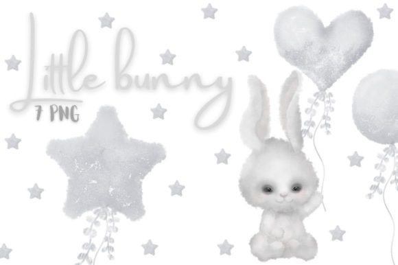 Download Watercolor Baby Bunny &amp; Balloon Clipart - Art Collection