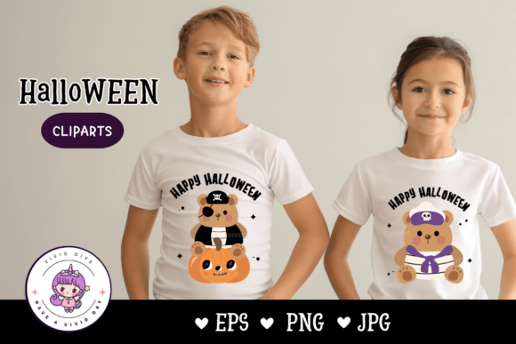 Download Halloween Bear Cartoon Kawaii Clipart - Art Collection