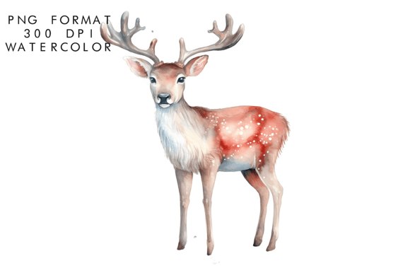 Download Watercolor Reindeer Clipart - Art Collection