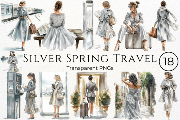 Download Silver Spring Travel Watercolor Cliparts - Art Collection
