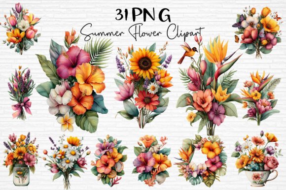 Download Summer Flower Clipart PNG - Summer Collection