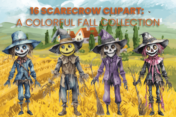 Download Scarecrow Clipart in Various Colors - Art Collection