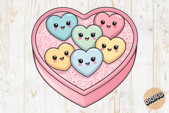 Download Anime Candies in the Heart Shaped Box - Art Collection