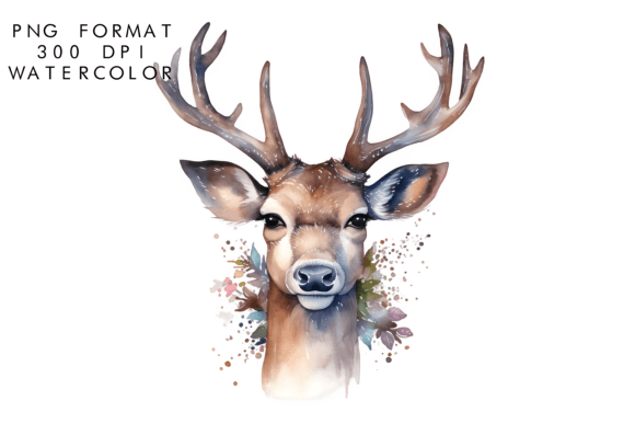 Download Watercolor Reindeer Clipart - Art Collection