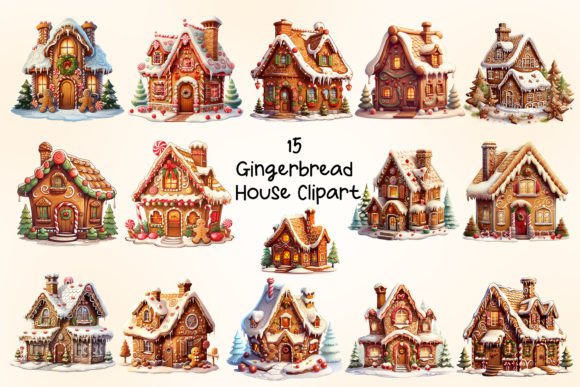 Download 15 Christmas Gingerbread Clipart - Art Collection