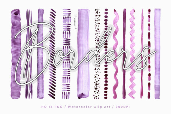Download Watercolor Borders 14 PNG Clip Art - Art Collection