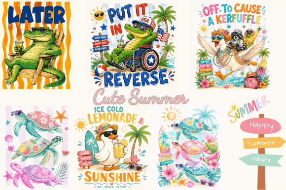 Download Cute Summer Sublimation Bundle PNG - Summer Collection