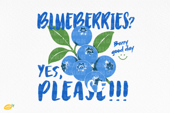 Download Summer Blueberry PNG Funny Fruit Quote - Summer Collection