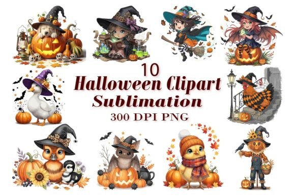 Download Halloween Sublimation Clipart - Art Collection