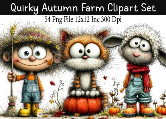 Download Quirky Autumn Farm PNG Clipart - Art Collection