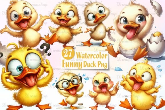 Download Funny Cute Duck Clipart Bird Clipart Png - Art Collection
