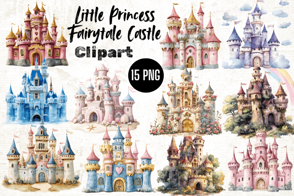 Download Little Princess Fairytale Castle Clipart - Art Collection
