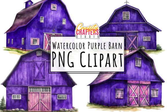 Download Rustic Watercolor Barn Clipart Set - Art Collection