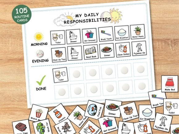 Download Kids Daily Routine Printable Chart - Art Collection