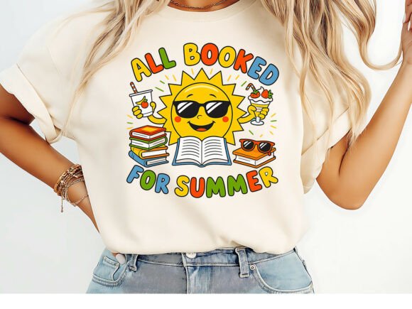 Download All Booked for Summer T-Shirt Design - Summer Collection