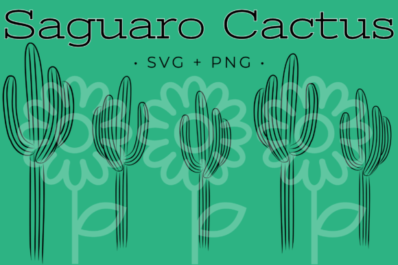 Download Saguaro SVG W Line Art Digital Downloads - Art Collection