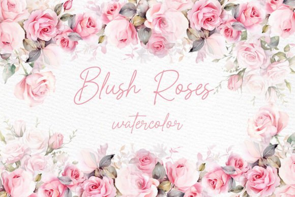 Download Watercolor Roses Clipart Blush Floral - Art Collection