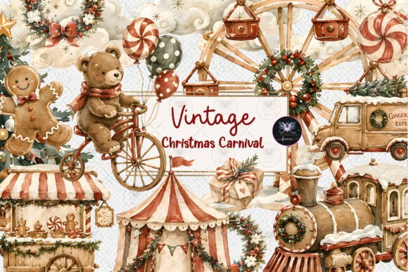 Download Vintage Christmas Clipart - Art Collection