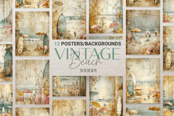 Download Retro Beach Party - Art Collection