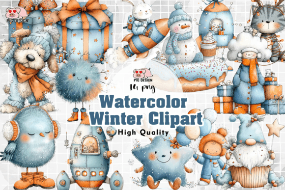 Download Watercolor Winter Clipart PNG - Art Collection