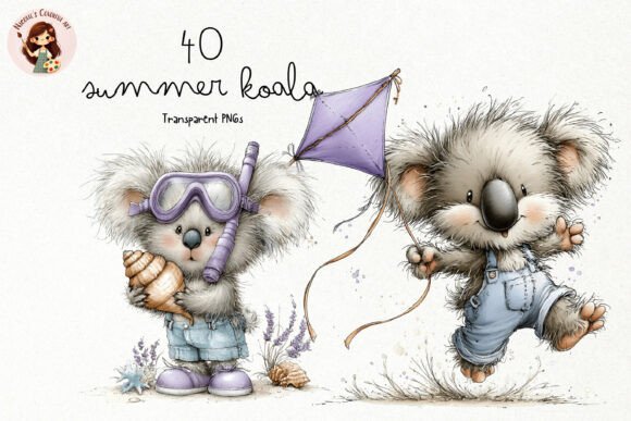 Download Cute Summer Koala PNG Clipart - Summer Collection