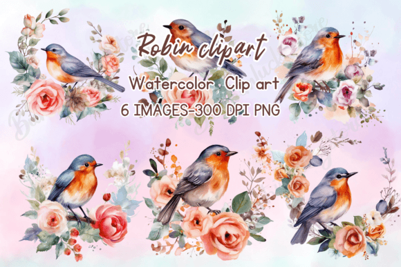 Download Robin Bird Clipart, Watercolor Bird Png - Art Collection