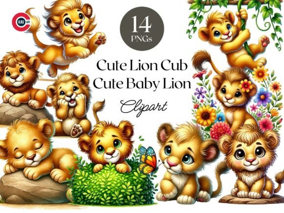 Download Cute Lion Cub Clipart, Cute Baby Lion - Art Collection
