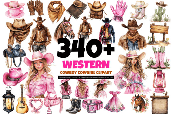 Download 348 Western Cowboy Cowgirl Clipart Png - Art Collection