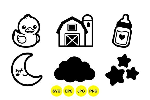 Download Cute Baby Farm Clipart Icons - Art Collection