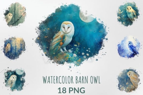 Download Watercolor Watercolor Barn Owl Clipart - Art Collection