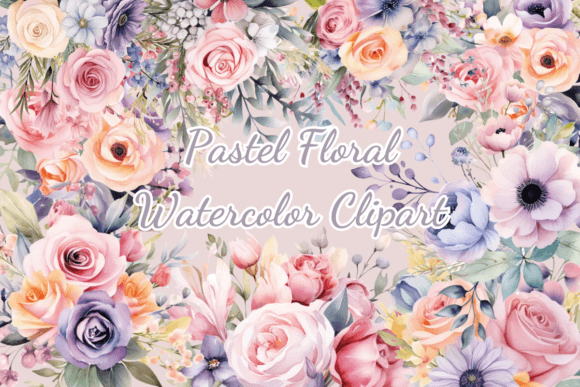 Download Pastel Flowers Watercolor Clipart - Art Collection