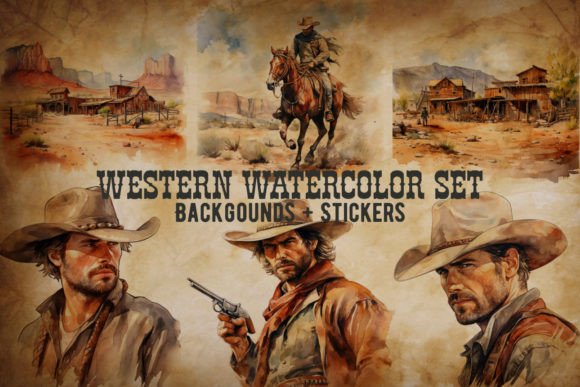 Download Western Watercolor Clipart - Art Collection