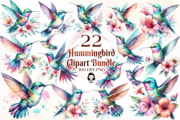 Download Beautiful Hummingbird Watercolor Clipart - Art Collection