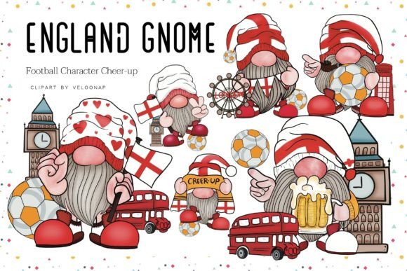 Download England Soccer Gnome Clipart - Art Collection