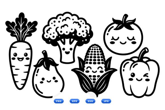 Download Kawaii Vegetable Clipart Pack - Art Collection