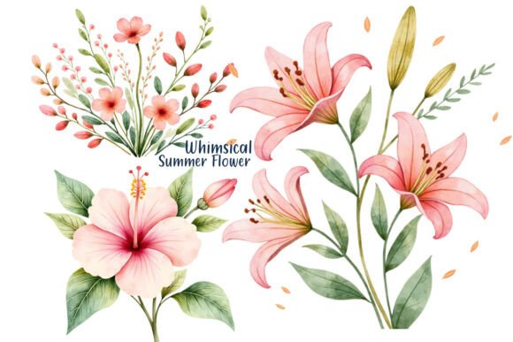 Download Whimsical Summer Flower Watercolor - Summer Collection