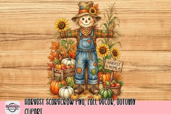 Download Harvest Scarecrow PNG, Fall Decor, Autumn Clipart - Art Collection