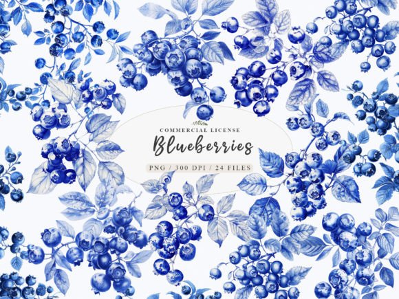 Download Watercolor Blueberry Clipart, Berry Art - Art Collection