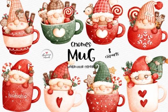 Download Christmas Mug Clipart, Christmas Gnome - Art Collection