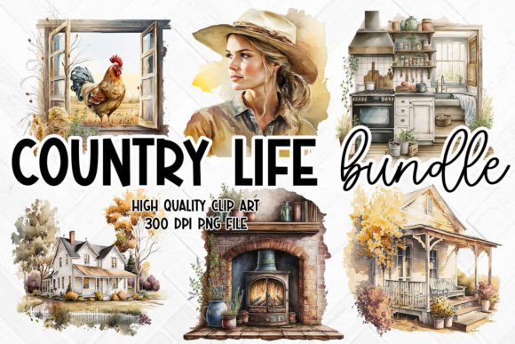 Download Country Life Clipart Bundle - Art Collection