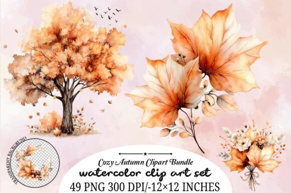 Download Cozy Autumn Clipart Bundle - Premium Bundle