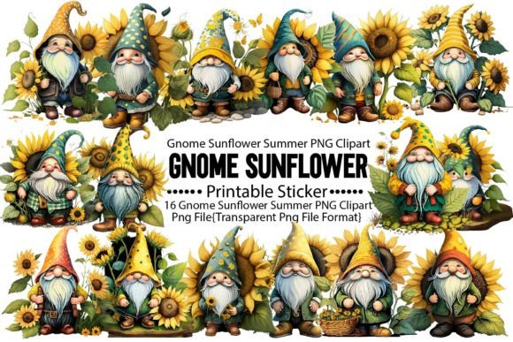 Download Gnome Sunflower Summer PNG Bundle - Summer Collection