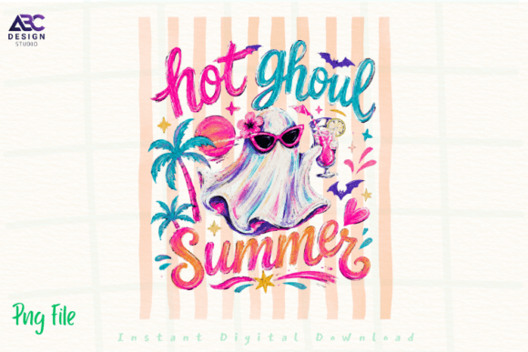 Download Hot Ghoul Summer Retro Pastel Ghost PNG - Summer Collection