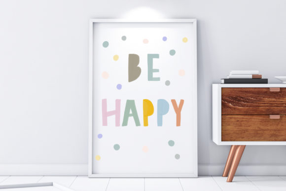 Download Nursery Wall Art-Be Happy - Art Collection